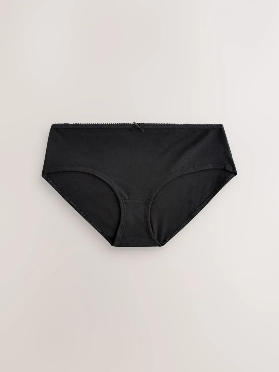Zwart/pastelroze huidskleur/wit - Set van 7 slips met hoog katoengehalte