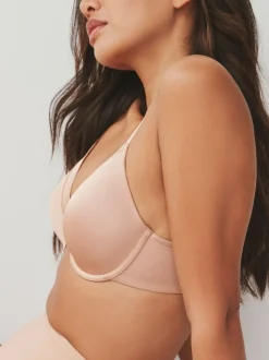 Zwart/praline huidskleur - A-E Afvlakkende Ultimate Comfort Beha's 2 Verpakking