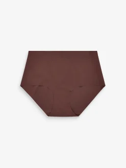 Zwart/Praline Huidskleur/Chocolade Huidskleur - Geen zichtbare onderbroeklijn comfortabele slips verpakking van 3