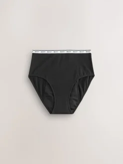 Zwart/rood hart - 2 menstruatieslips voor hevige bloeding