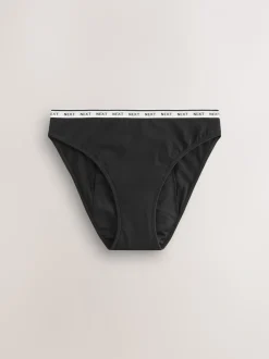 Zwart/rood hart - 2 menstruatieslips voor hevige bloeding
