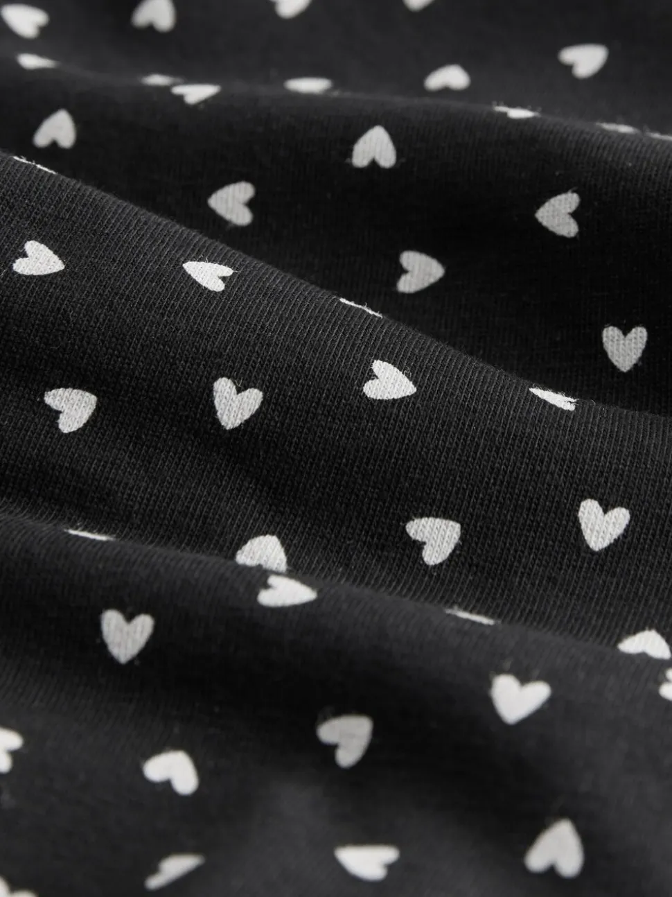 Zwart/rood hart - 2 menstruatieslips voor hevige bloeding
