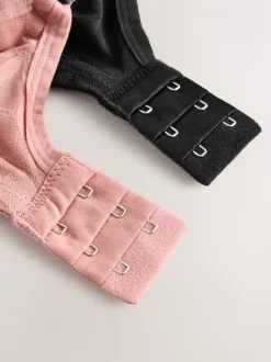 Zwart/roze - DD-G Lace Non Pad Full Cup Bras 2 Pack