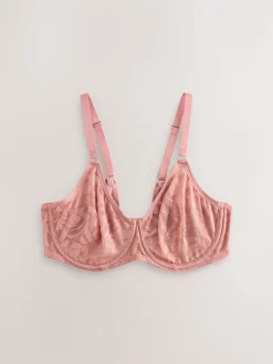 Zwart/roze - DD-G Lace Non Pad Full Cup Bras 2 Pack