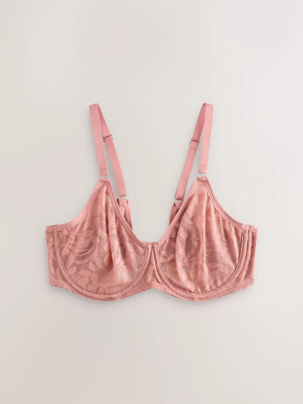 Zwart/roze - DD-G Lace Non Pad Full Cup Bras 2 Pack