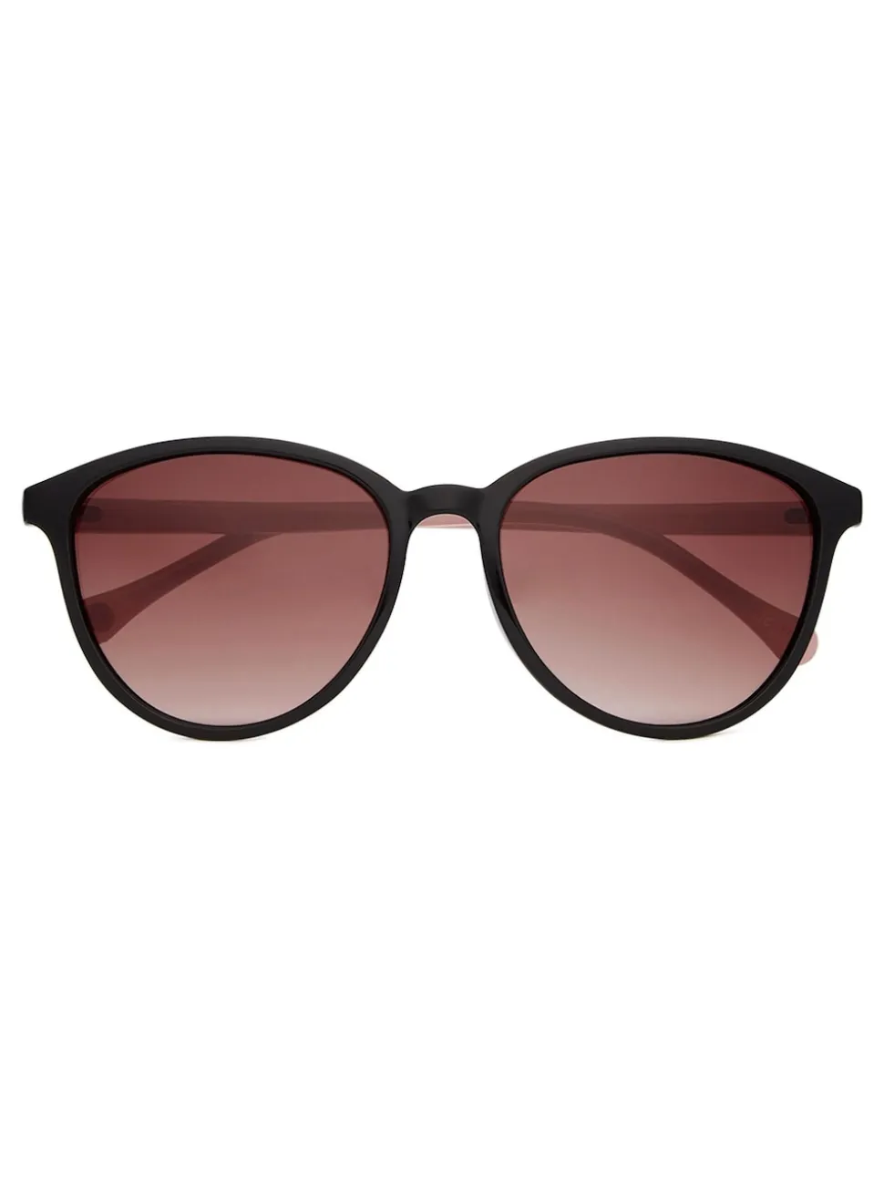 Zwart/roze - Ted Baker - Klassieke zonnebril met ronde ogen