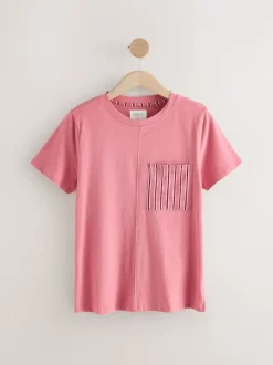 Zwart/roze streep - Korte pyjamaset 2 stuks