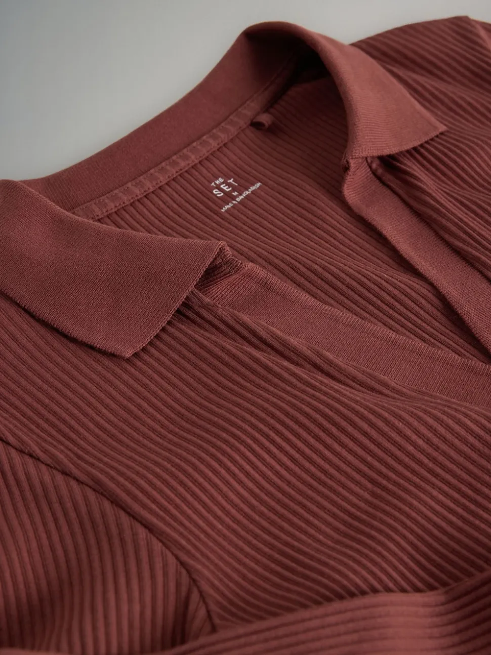Zwart/roze/wit - The Set 3 Pack Long Sleeve Ribbed Polo Top