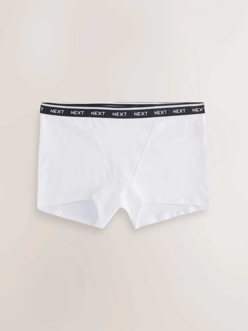 Zwart/wit - 7 Katoenen slipjes met logotailleband