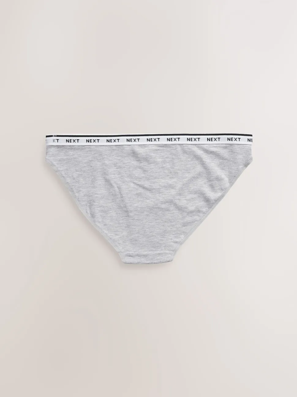 Zwart/wit - 7 Katoenen slipjes met logotailleband