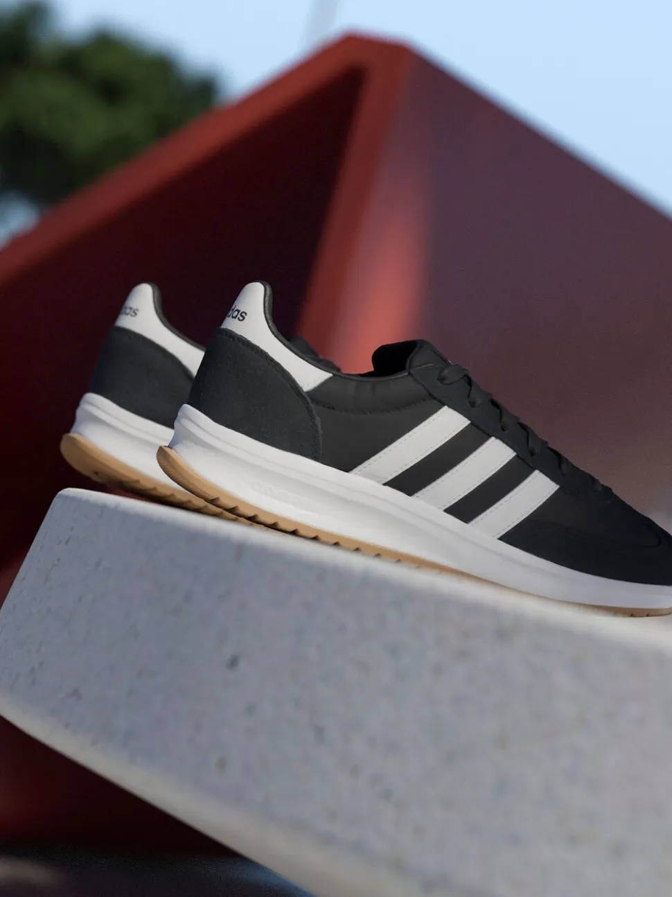 Zwart/wit - adidas Run 60s 4.0 sneakers