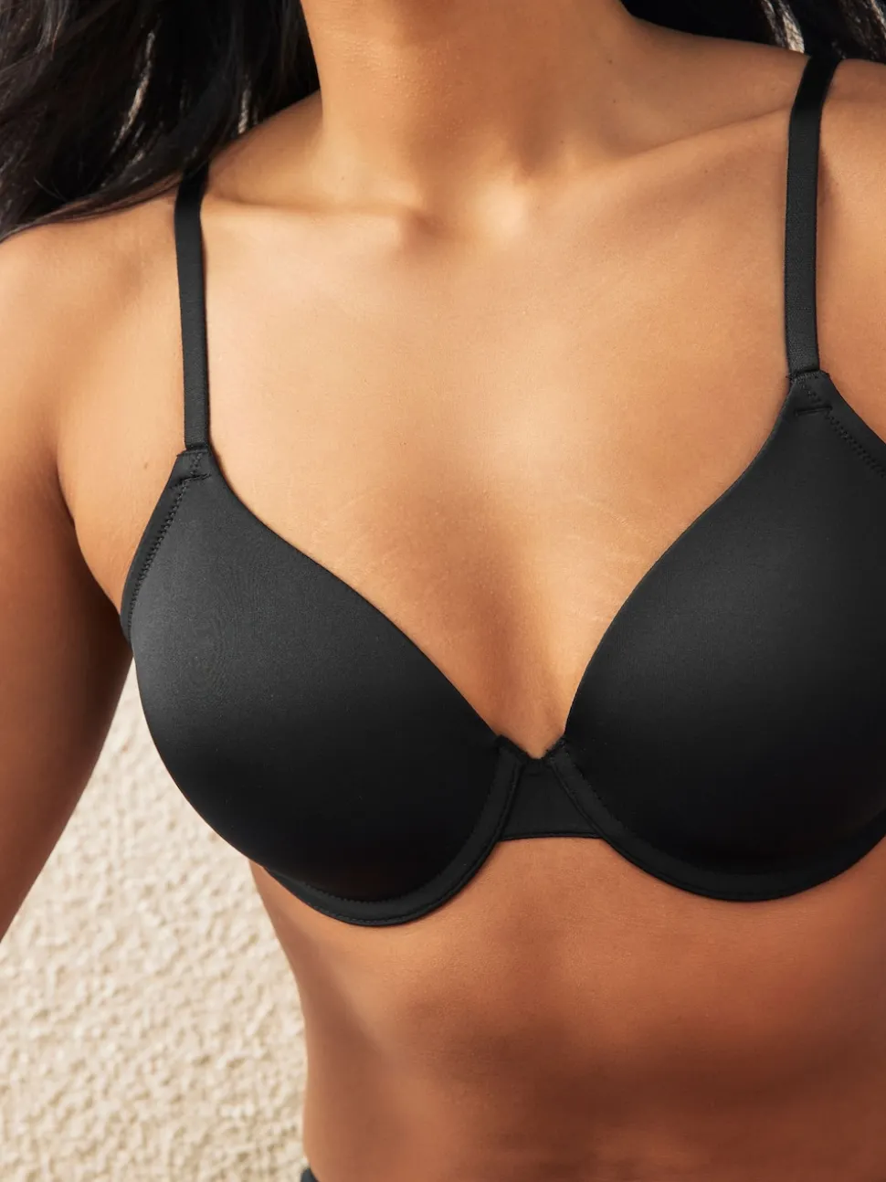 Zwart/wit - A-E Afvlakkende Ultimate Comfort Beha's 2 Verpakking