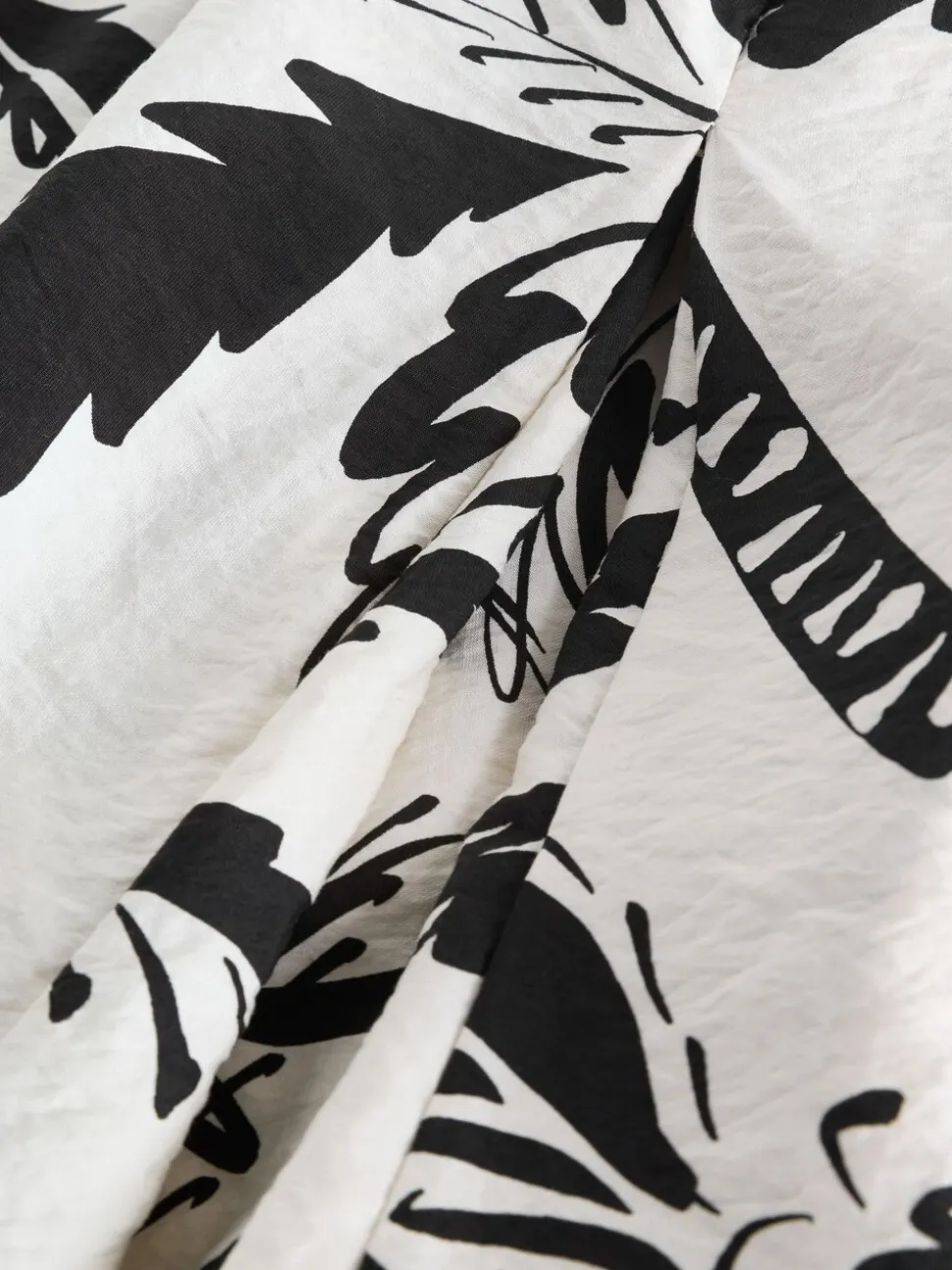 Zwart/wit - Fruit Print Volume Maxi Dress