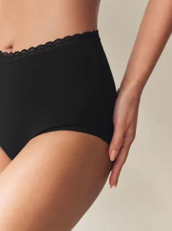 Zwart/wit - Menopause Friendly Cooling Knickers 2 Pack