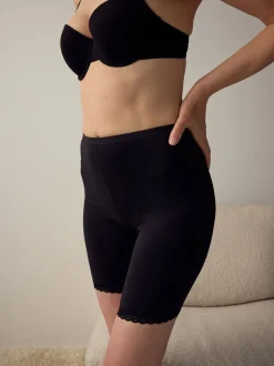 Zwart/wit - Menopause Friendly Cooling Thigh Smoothing Shorts 2 Pack