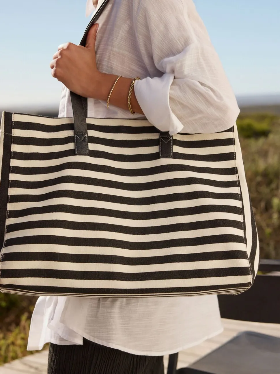 Zwart/wit - Printed Shoulder Bag