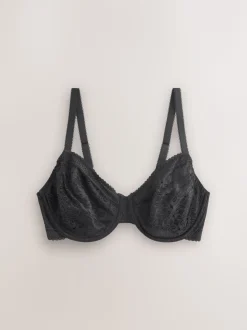 Zwart/wit - Set van 2 minimiser Beha's met volledige cups zonder vulling, cup DD+