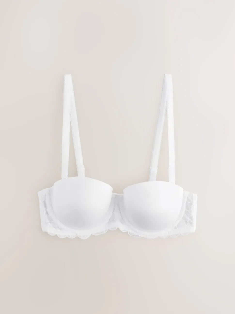 Zwart/wit - Verpakking van 2 strapless multiway beha's met lichte vulling in cupmaten A-E
