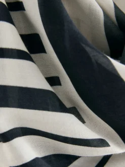 Zwart-wit geometrisch - Vierkante sjaal