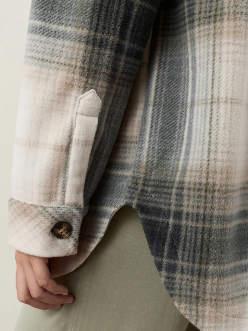 Zwart/wit geruit - Polar Fleece Shacket