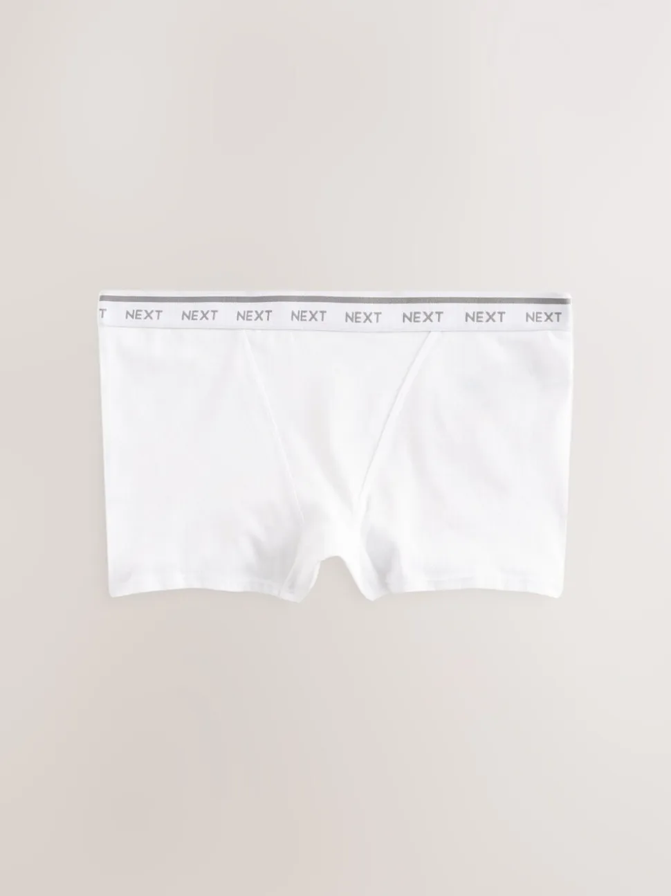Zwart/wit/nude - 4 Katoenen slipjes met logotailleband