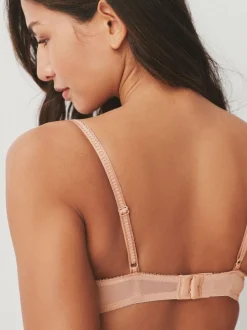 Zwart/wit/nude - Non Pad Lace Balcony Bras 3 Pack