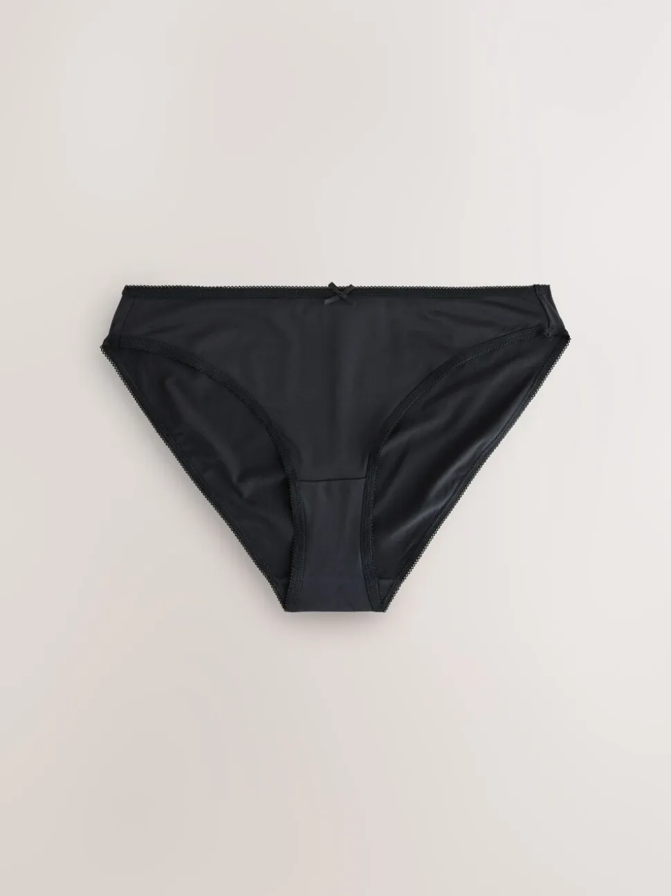 Zwart/wit/nude - Set van 10 slipjes van microvezels