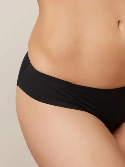 Zwart/wit/praline huidskleur - Geen zichtbare onderbroeklijn comfortabele slips verpakking van 3
