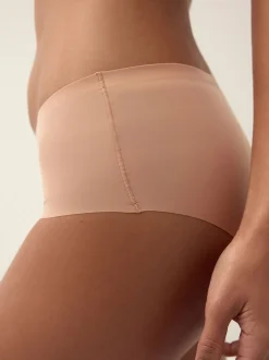 Zwart/wit/praline huidskleur - Geen zichtbare onderbroeklijn comfortabele slips verpakking van 3