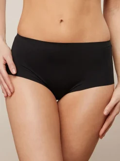 Zwart/wit/praline huidskleur - Geen zichtbare onderbroeklijn comfortabele slips verpakking van 3