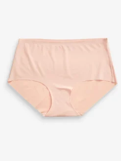Zwart/wit/praline huidskleur - Geen zichtbare onderbroeklijn comfortabele slips verpakking van 3